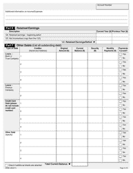 Form 9968E Financial Questionnaire Assessment - Corporate - Ontario, Canada, Page 4