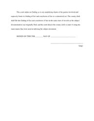 Judicial Finding of Fact and Conclusion of Law Regarding a Documentation Purporting to Create a Judgment Lien - Dallas County, Texas, Page 2