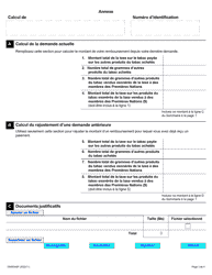 Forme ON00348F Demande De Remboursement - Ventes Exonerees De Taxes Pour Les Detaillants DES Premieres Nations - Ontario, Canada (French), Page 3