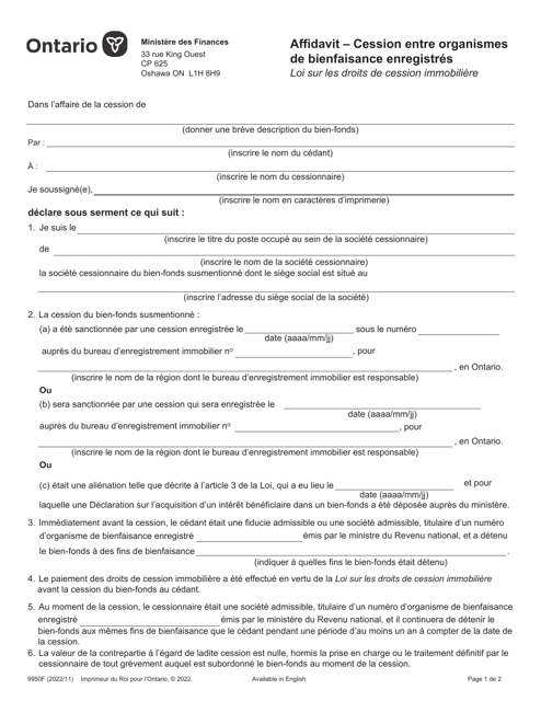 Forme 9950F  Printable Pdf