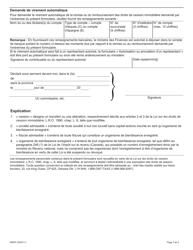 Forme 9950F Affidavit - Cession Entre Organismes De Bienfaisance Enregistres - Ontario, Canada (French), Page 2