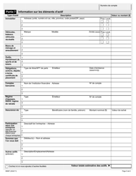 Forme 9969F Evaluation Par Questionnaire Financier Pour Les Particuliers - Ontario, Canada (French), Page 5