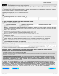 Forme 9969F Evaluation Par Questionnaire Financier Pour Les Particuliers - Ontario, Canada (French), Page 6