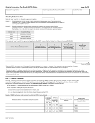 Form 0329F Ontario Innovation Tax Credit (Oitc) Claim - Ontario, Canada, Page 5