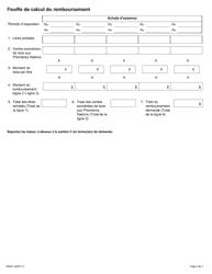 Forme GT257N (0644F) Demande De Remboursement De La Taxe Sur L&#039;essence Par L&#039;entremise D&#039;un Percepteur - Ontario, Canada (French), Page 2