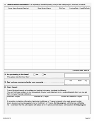 Form 0504E Application to Register for Manufacturer, Wholesaler, Dyer, Importer, Exporter and Interjurisdictional Transporter - Ontario, Canada, Page 6