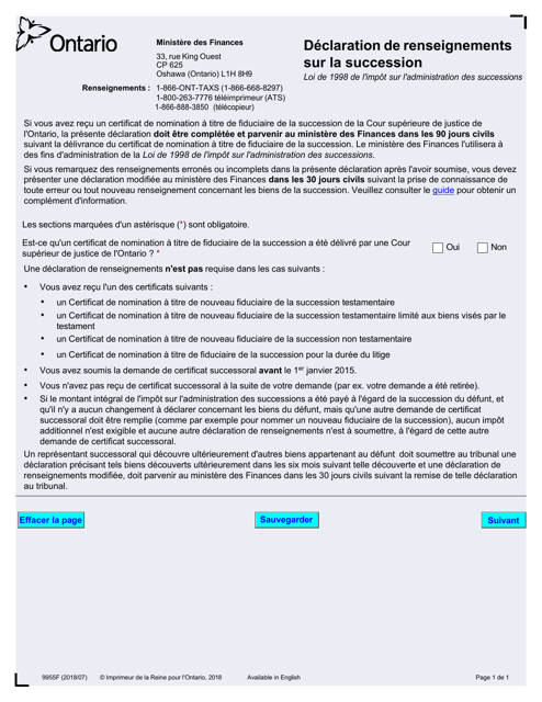 Forme 9955F  Printable Pdf