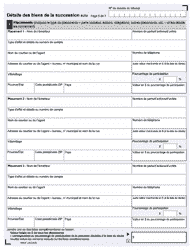 Forme 9955F Declaration De Renseignements Sur La Succession - up to December 31, 2019 - Ontario, Canada (French), Page 5