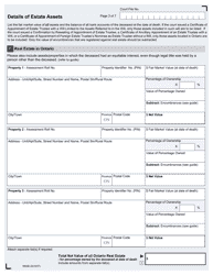 Form 9955E Estate Information Return - up to December 31, 2019 - Ontario, Canada, Page 3