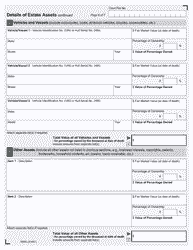 Form 9955E Estate Information Return - up to December 31, 2019 - Ontario, Canada, Page 6