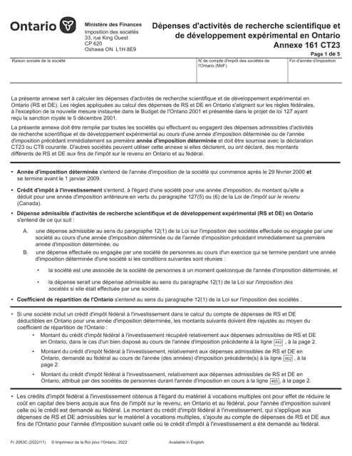 Forme 2083C Agenda 161  Printable Pdf