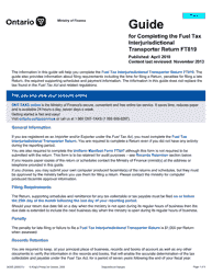 Document preview: Instructions for Form 0504E Application to Register for Manufacturer, Wholesaler, Dyer, Importer, Exporter and Interjurisdictional Transporter - Gasoline Tax Act and/or Fuel Tax Act - Ontario, Canada