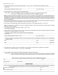 Form BOE-262-AH Church Exemption - Santa Cruz County, California, Page 2