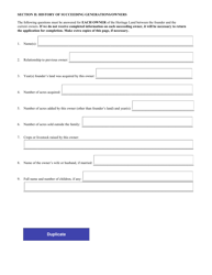 Family Land Heritage Application - Texas, Page 4