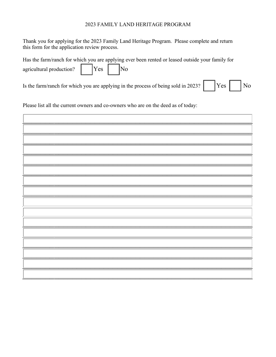 Family Land Heritage Application - Texas, Page 8