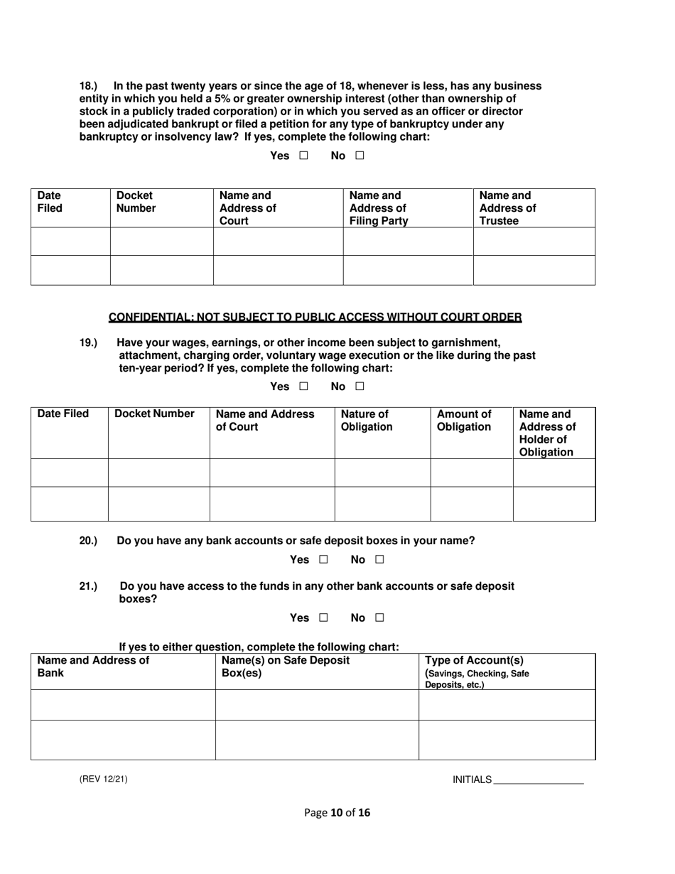 Operations Employee Application - Rhode Island, Page 10