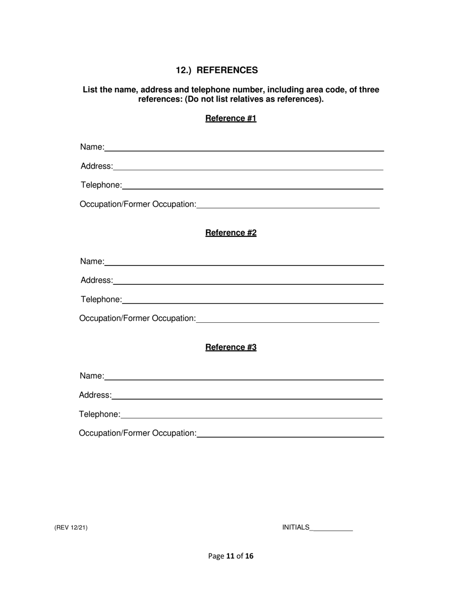 Operations Employee Application - Rhode Island, Page 11
