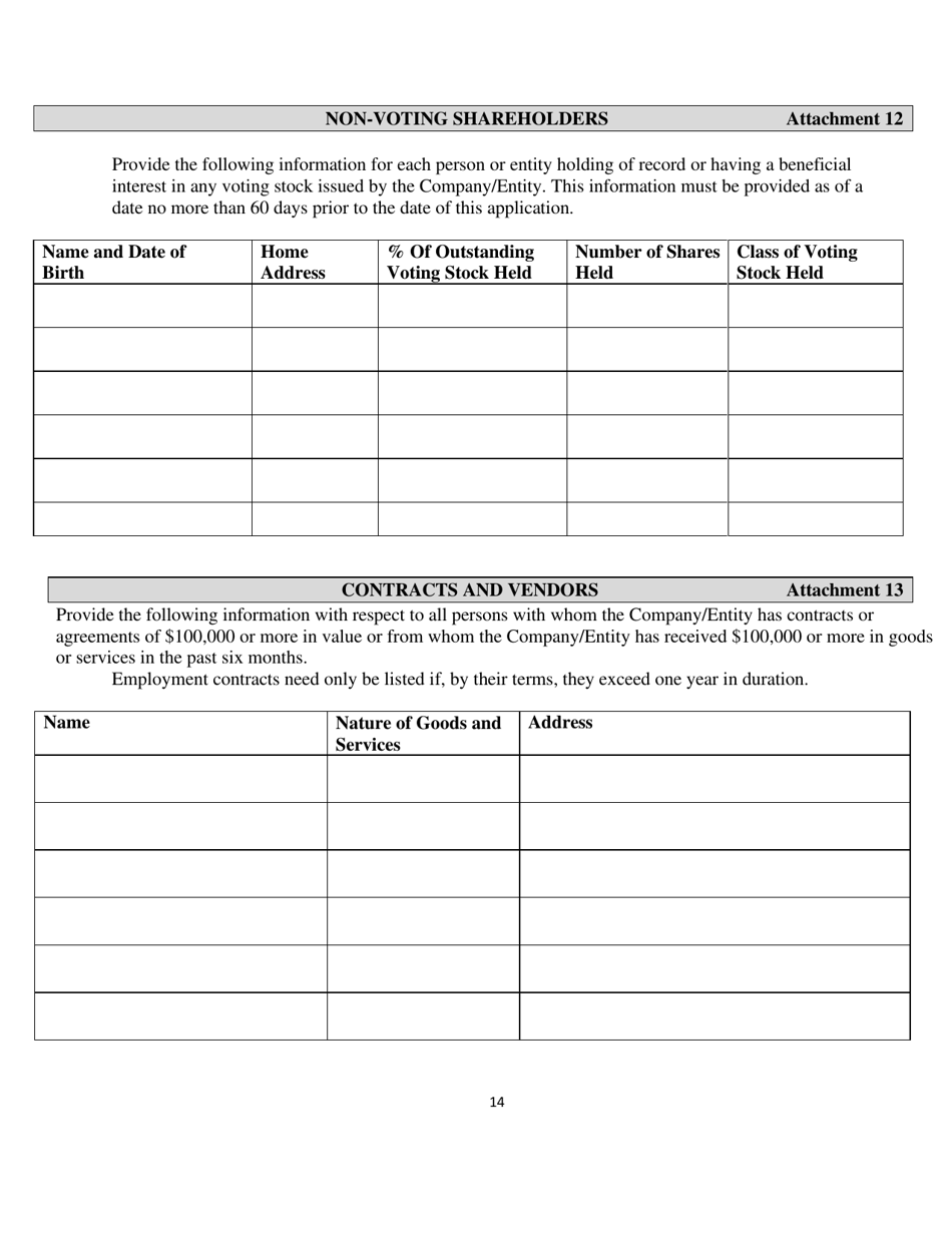 Gaming Vendor Application - Rhode Island, Page 14