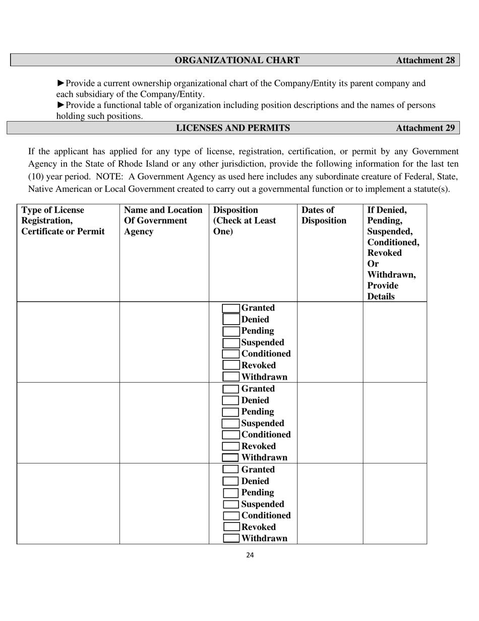 Gaming Vendor Application - Rhode Island, Page 24