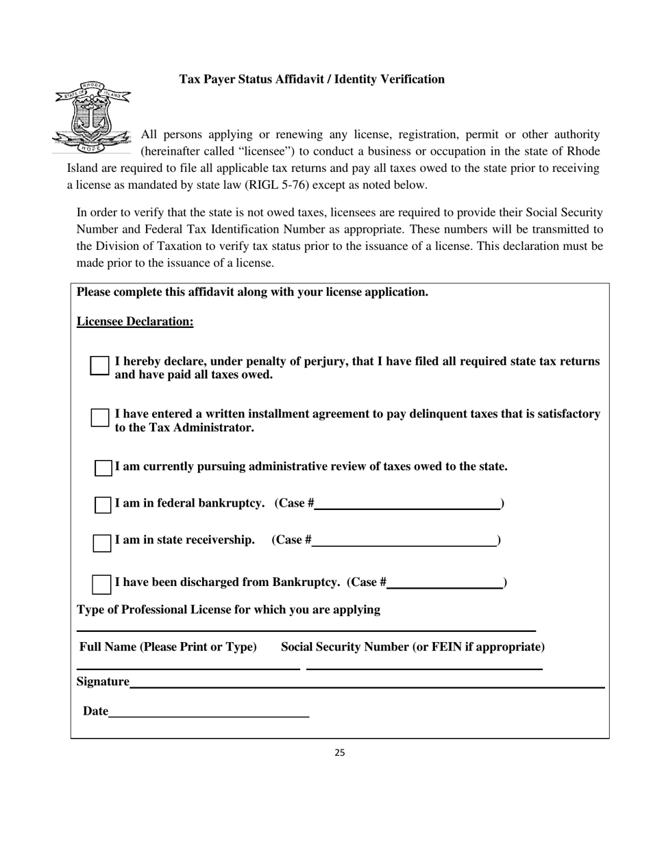 Gaming Vendor Application - Rhode Island, Page 25