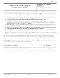 Document preview: Form NIH590-1 Nih Guest Researcher Agreement - Nih Guest Researcher Program