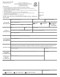 Document preview: Form E-215G Green Light Permit - Connecticut