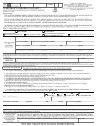 Document preview: Form B-225T Temporary Parking Placard - Application for a Person Who Has a Temporary Disability - Connecticut