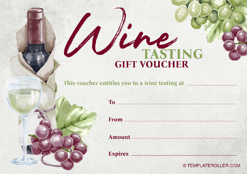 Wine Tasting Gift Certificate - White Wine - Preview