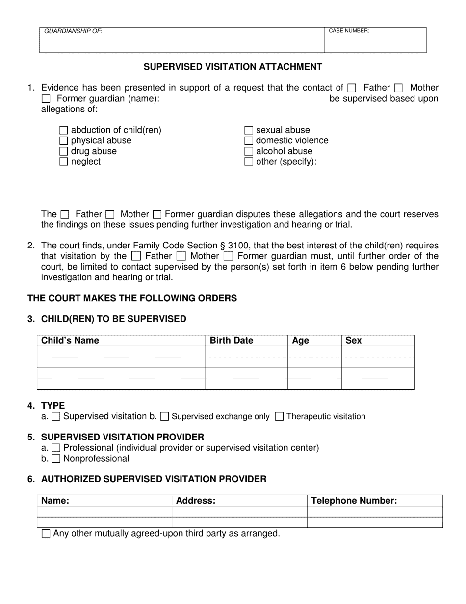Form SC-6040 Attorney or Party Without Attorney (Name and Address) - Santa Barbara County, California, Page 7