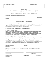 Document preview: Form PR018 Verification - San Luis Obispo County, California
