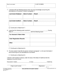 Form PR019 Declartion of Diligent Search - San Luis Obispo County, California, Page 3