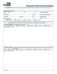 Document preview: Employee Performance Evaluation - Miami-Dade County, Florida