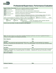 Professional/Supervisory Performance Evaluation - Miami-Dade County, Florida, Page 4