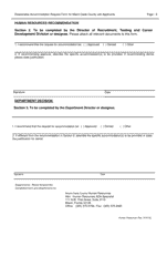 Human Resources Reasonable Accommodation Request Form for Miami-Dade County Government Job Applicants - Miami-Dade County, Florida, Page 2