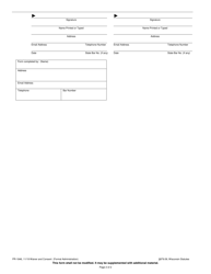 Form PR-1846 Waiver and Consent (Formal Administration) - Wisconsin, Page 2