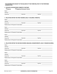 Form PR015 Confidential Contact Information - County of Marin, California, Page 2