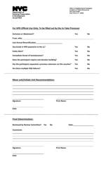Request for Voucher Extension Form - New York City, Page 2