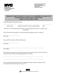 Request for Extension to Move Due to Extreme Hardship Form - New York City, Page 3
