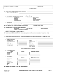 Form VN233 Conservatorship Care Plan/Status Report - County of Ventura, California, Page 2
