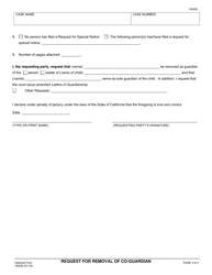 Form VN256 Request for Removal of Co-guardian - County of Ventura, California, Page 3