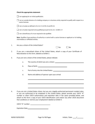 Form 1 Personal History Disclosure Form - Casino Qualifiers - New Jersey, Page 10
