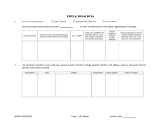 Form 1 Personal History Disclosure Form - Casino Qualifiers - New Jersey, Page 12