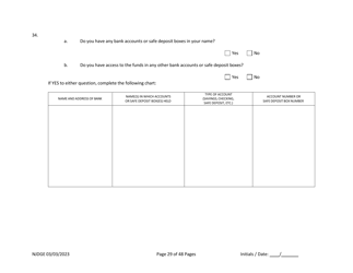 Form 1 Personal History Disclosure Form - Casino Qualifiers - New Jersey, Page 30