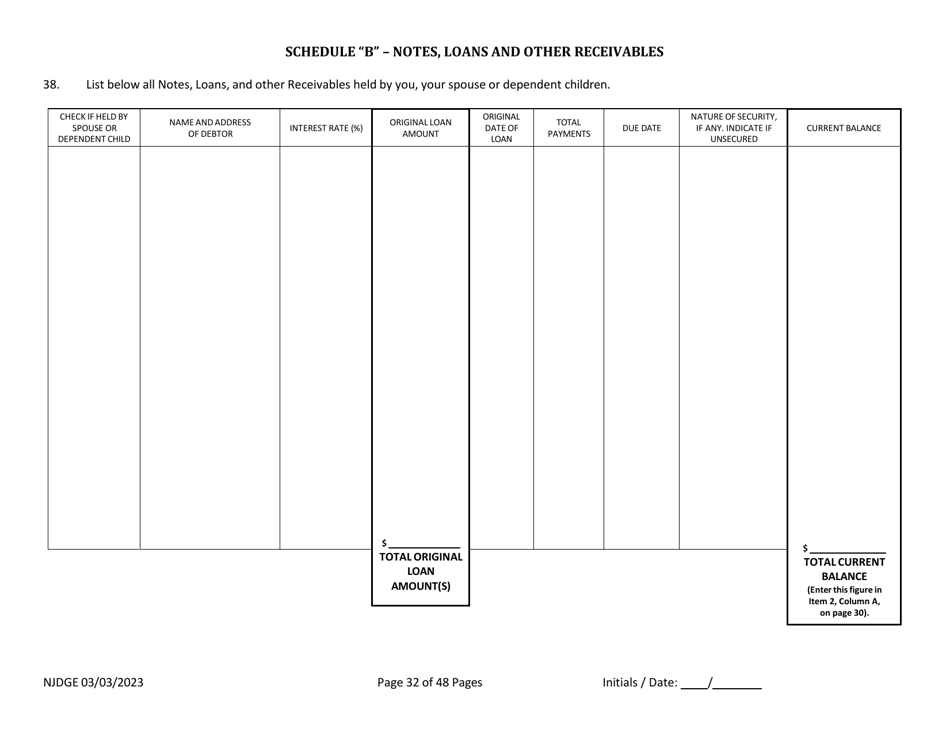 Form 1 Personal History Disclosure Form - Casino Qualifiers - New Jersey, Page 33