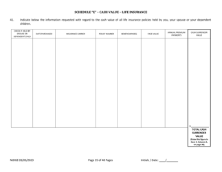Form 1 Personal History Disclosure Form - Casino Qualifiers - New Jersey, Page 36
