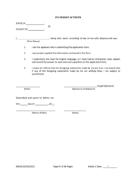 Form 1 Personal History Disclosure Form - Casino Qualifiers - New Jersey, Page 48