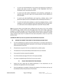 Form 1 Personal History Disclosure Form - Casino Qualifiers - New Jersey, Page 4