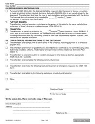 Form NHJB-2095-D Dwi Second Offense Sentencing Order - New Hampshire, Page 2