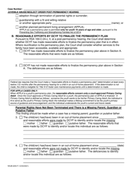 Form NHJB-2253-F Juvenile Abuse/Neglect Order Post-permanency Hearing - New Hampshire, Page 2