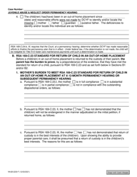 Form NHJB-2230-F Juvenile Abuse/Neglect Order - New Hampshire, Page 3